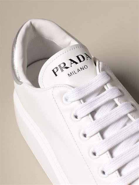 prada damen sneaker weiss|Prada ladies sneakers.